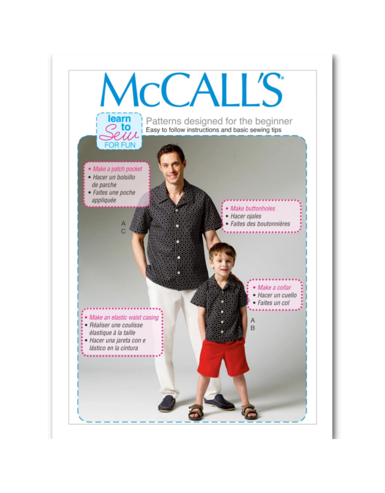 McCall's McCalls Kids Shirt Pattern M6972, (Sizes 3-8)