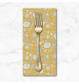 PD's Figo Collection Floral Romance, Marigold in Gold, Dinner Napkin