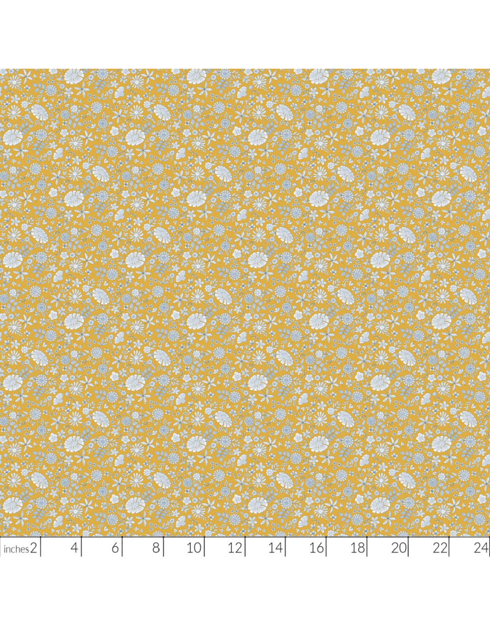 PD's Figo Collection Floral Romance, Marigold in Gold, Dinner Napkin