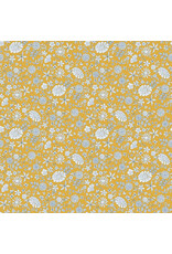Figo Floral Romance, Marigold in Gold, Fabric Half-Yards