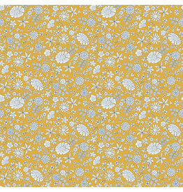 Figo Floral Romance, Marigold in Gold, Fabric Half-Yards
