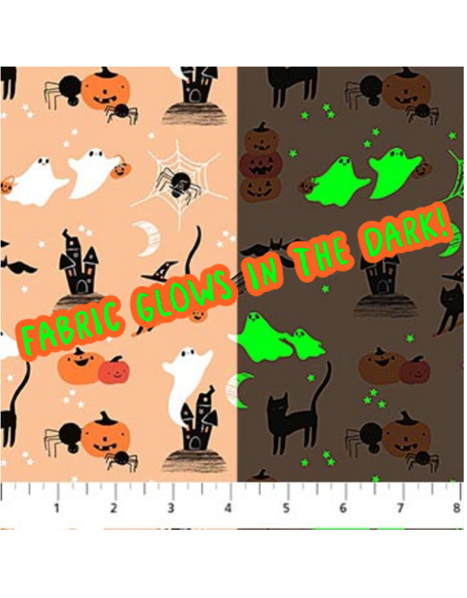 PD's Figo Collection Sweet Treats, Halloween Castles in Orange,  Dinner Napkin