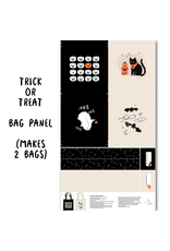 Figo Sweet Treats, Halloween Bag Panel in Black, 24" x 44" Panel