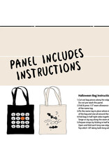Figo Sweet Treats, Halloween Bag Panel in Black, 24" x 44" Panel