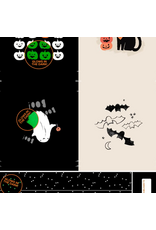 Figo Sweet Treats, Halloween Bag Panel in Black, 24" x 44" Panel