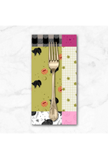 PD's Dear Stella Collection Ghouls Night Out, Patchwork in Multi, Dinner Napkin