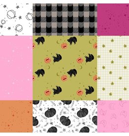 Dear Stella Ghouls Night Out, Patchwork in Muti, Fabric Half-Yards