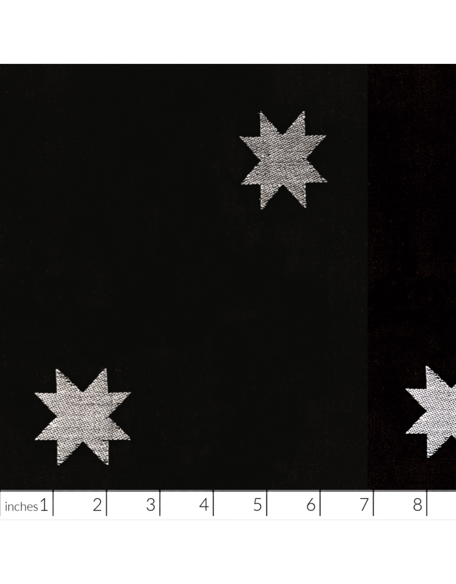 Alexia Abegg Warp & Weft Wovens, Mystic Fable, Quilt Star in Black, Fabric Half-Yards