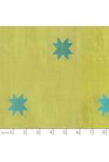 Alexia Abegg Warp & Weft Wovens, Mystic Fable, Quilt Star in Pistachio, Fabric Half-Yards