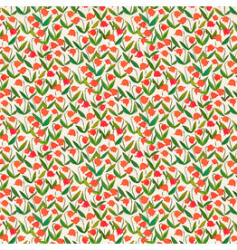 Heather Ross Heather Ross By Hand, Flowerbed in Cotton, Fabric Half-Yards