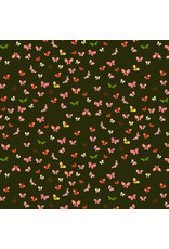 Heather Ross Studio Edit, Butterflies in Mud, Fabric Half-Yards