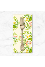 PD's Heather Ross Collection Studio Edit, Floral Wreaths in Cream, Dinner Napkin
