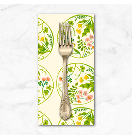 PD's Heather Ross Collection Studio Edit, Floral Wreaths in Cream, Dinner Napkin
