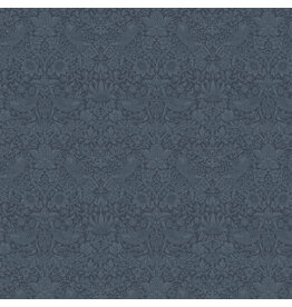 William Morris & Co. Morris & Co, The Trellis Palette, Tonal Strawberry Thief in Inky Fingers, Fabric Half-Yards