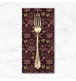 PD's William Morris Collection Morris & Co, Lodden, Daisy Fields in Madder, Dinner Napkin