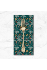 PD's William Morris Collection Morris & Co, Lodden, Daisy Fields in Teal, Dinner Napkin