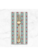 PD's William Morris Collection Morris & Co, Lodden, Fruit Stripe in Plum, Dinner Napkin