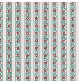 William Morris & Co. Morris & Co, Lodden, Fruit Stripe in Plum, Fabric Half-Yards