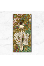 PD's William Morris Collection Morris & Co, Lodden, Honeysuckle & Tulip in Gold, Dinner Napkin
