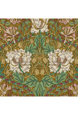 William Morris & Co. Morris & Co, Lodden, Honeysuckle & Tulip in Gold, Fabric Half-Yards