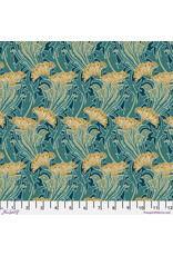 William Morris & Co. Morris & Co, Lodden, Laceflower in Teal, Fabric Half-Yards