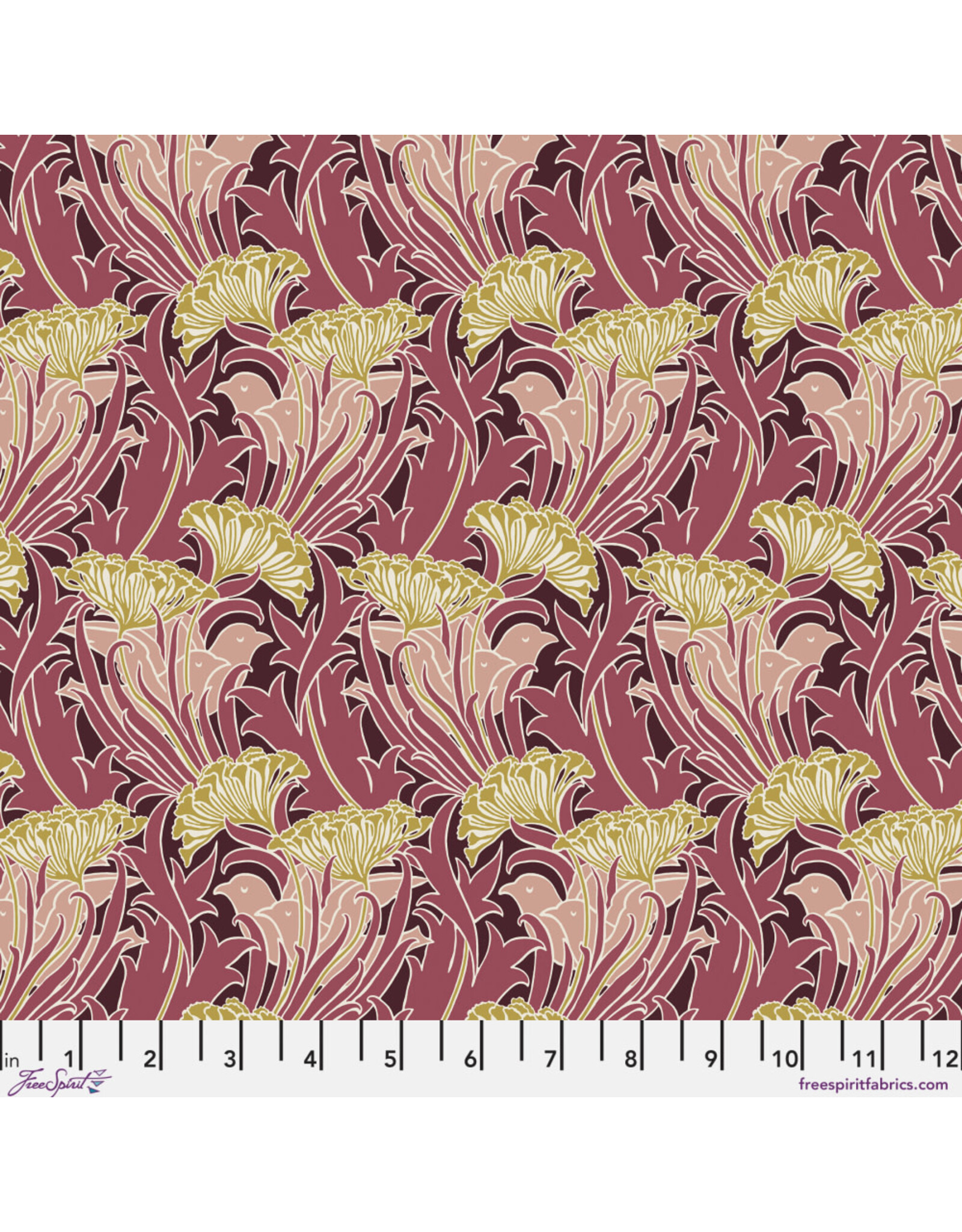 PD's William Morris Collection Morris & Co, Lodden, Laceflower in Wine, Dinner Napkin