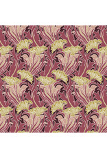 William Morris & Co. Morris & Co, Lodden, Laceflower in Wine, Fabric Half-Yards