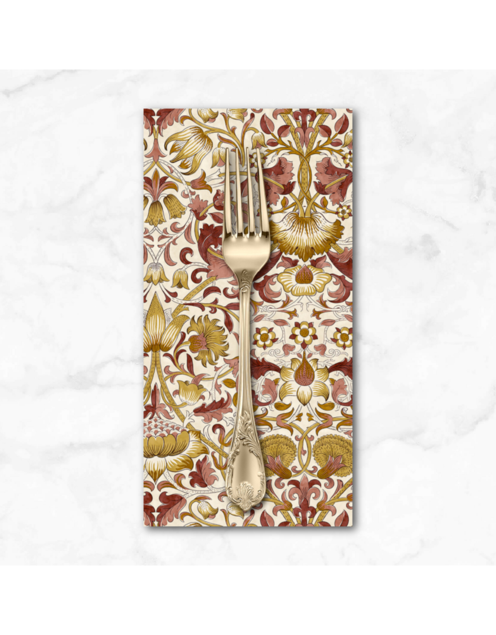 PD's William Morris Collection Morris & Co, Lodden, Lodden in Mulberry, Dinner Napkin