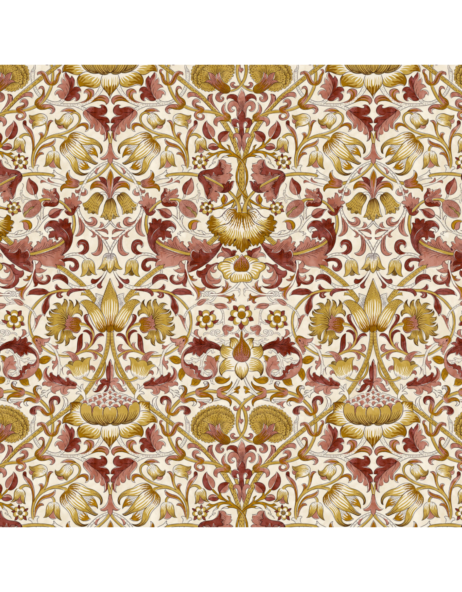 William Morris & Co. Morris & Co, Lodden, Lodden in Mulberry, Fabric Half-Yards