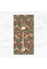 PD's William Morris Collection Morris & Co, Lodden, Mini Strawberry Thief in Dawn Rose, Dinner Napkin