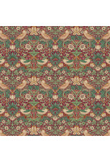 William Morris & Co. Morris & Co, Lodden, Mini Strawberry Thief in Dawn Rose, Fabric Half-Yards