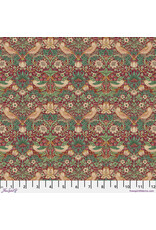 William Morris & Co. Morris & Co, Lodden, Mini Strawberry Thief in Dawn Rose, Fabric Half-Yards