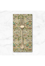 PD's William Morris Collection Morris & Co, Lodden, Mini Strawberry Thief in Old Gold, Dinner Napkin