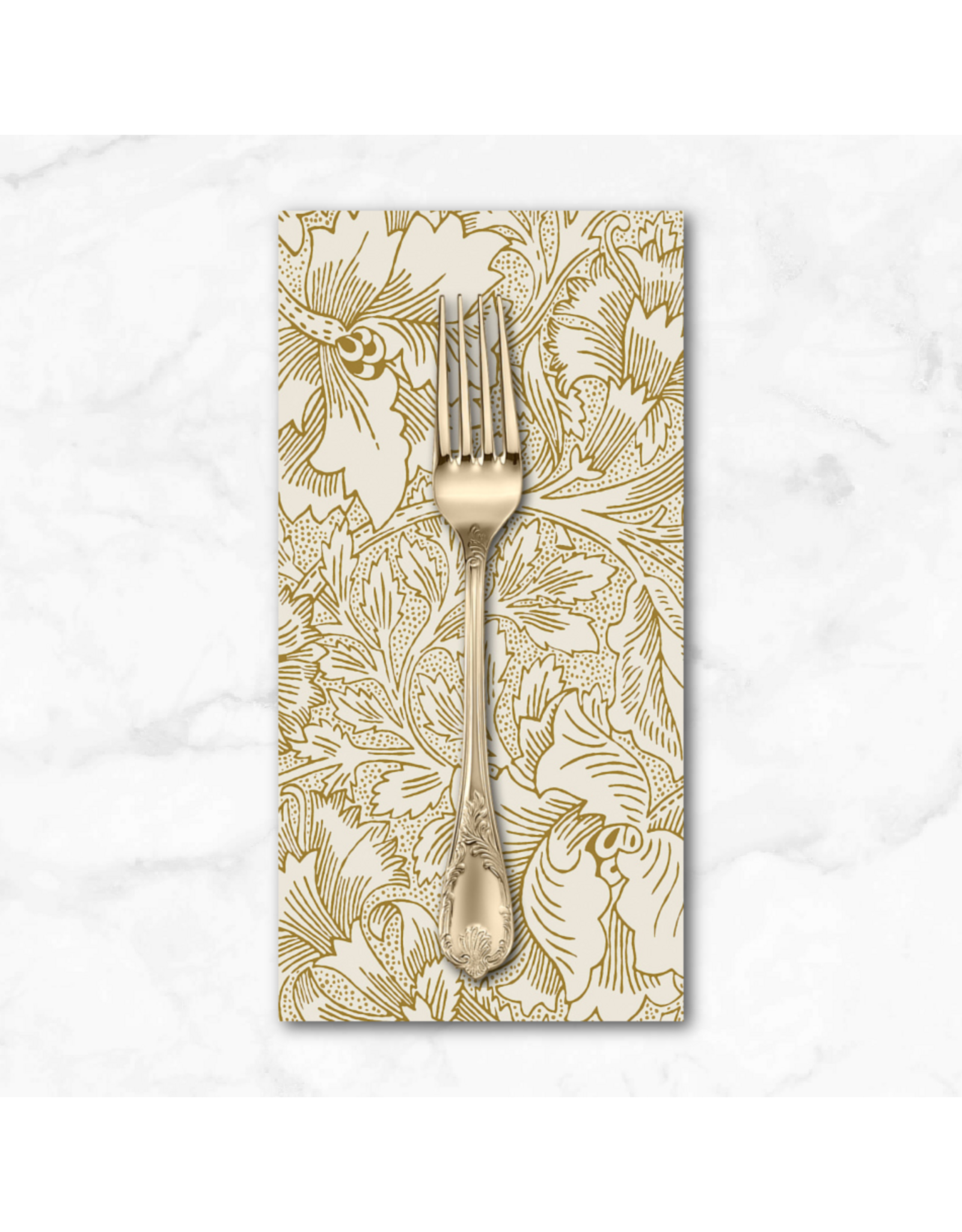 PD's William Morris Collection Morris & Co, Lodden, Pure Poppy in Pearwood, Dinner Napkin