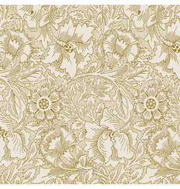 William Morris & Co. Morris & Co, Lodden, Pure Poppy in Pearwood, Fabric Half-Yards