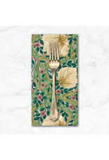 PD's William Morris Collection Morris & Co, Lodden, Small Pimpernel in Citrus Sage, Dinner Napkin