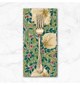 PD's William Morris Collection Morris & Co, Lodden, Small Pimpernel in Citrus Sage, Dinner Napkin