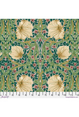 William Morris & Co. Morris & Co, Lodden, Small Pimpernel in Citrus Sage, Fabric Half-Yards