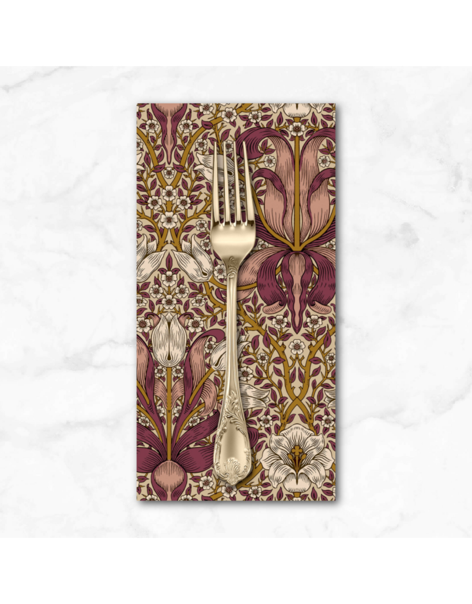 PD's William Morris Collection Morris & Co, Lodden, Spring Thicket in Barbed Berry, Dinner Napkin