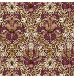 William Morris & Co. Morris & Co, Lodden, Spring Thicket in Barbed Berry, Fabric Half-Yards