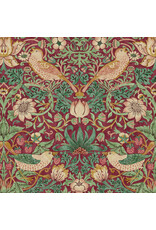 William Morris & Co. Morris & Co, Lodden, Strawberry Thief in Dawn Rose, Fabric Half-Yards