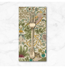 PD's William Morris Collection Morris & Co, Lodden, Strawberry Thief in Old Gold, Dinner Napkin