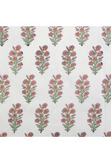 Fableism Indian Block Prints: Cottage, Wild Floral in Blushing, Fabric Half-Yards
