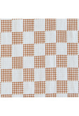 Fableism Checkmate, Checkers in Ivory, Fabric Half-Yards