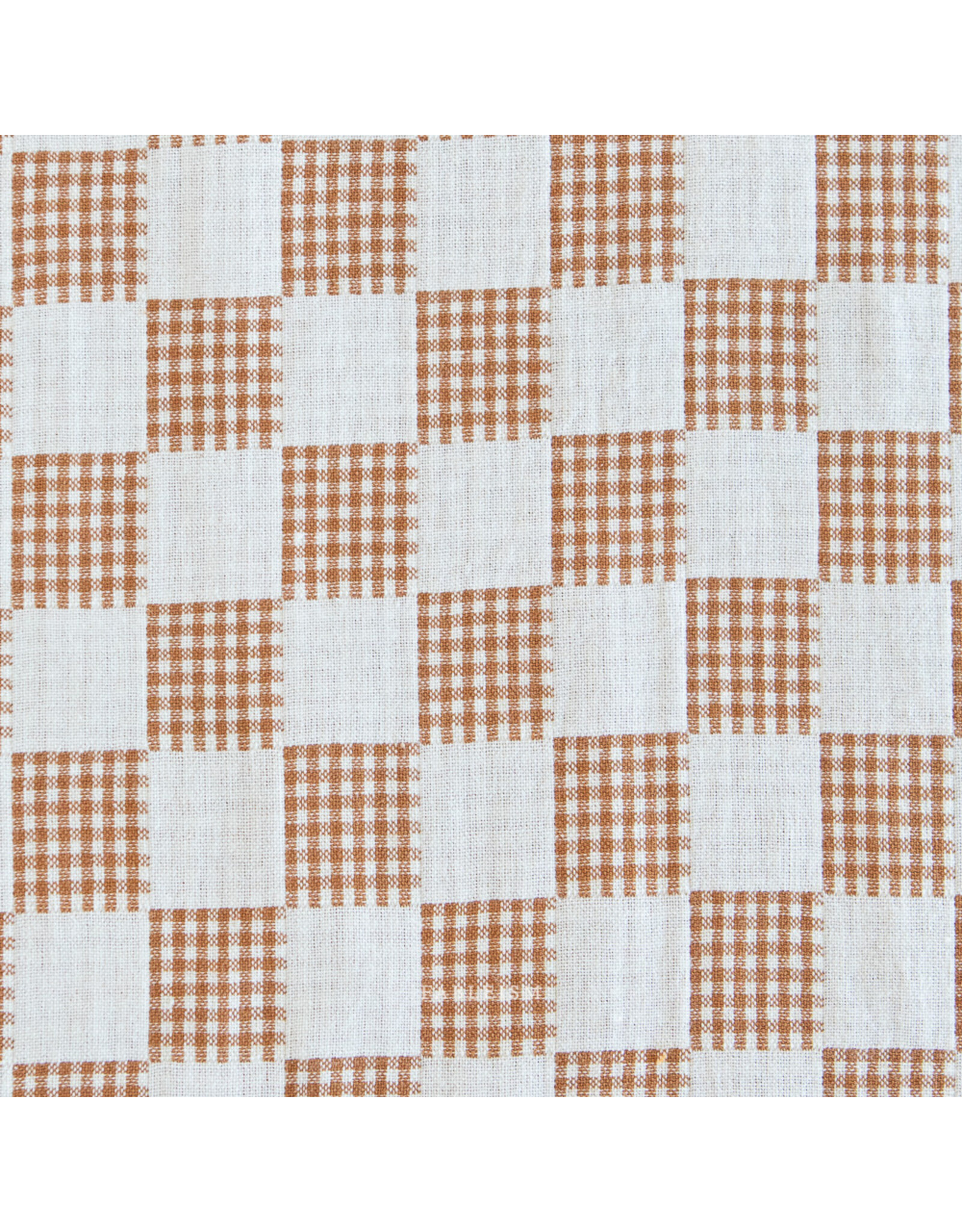 Fableism Checkmate, Checkers in Ivory, Fabric Half-Yards