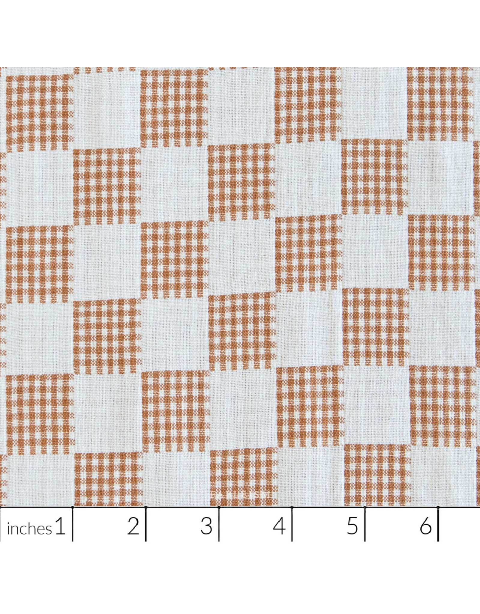 Fableism Checkmate, Checkers in Ivory, Fabric Half-Yards
