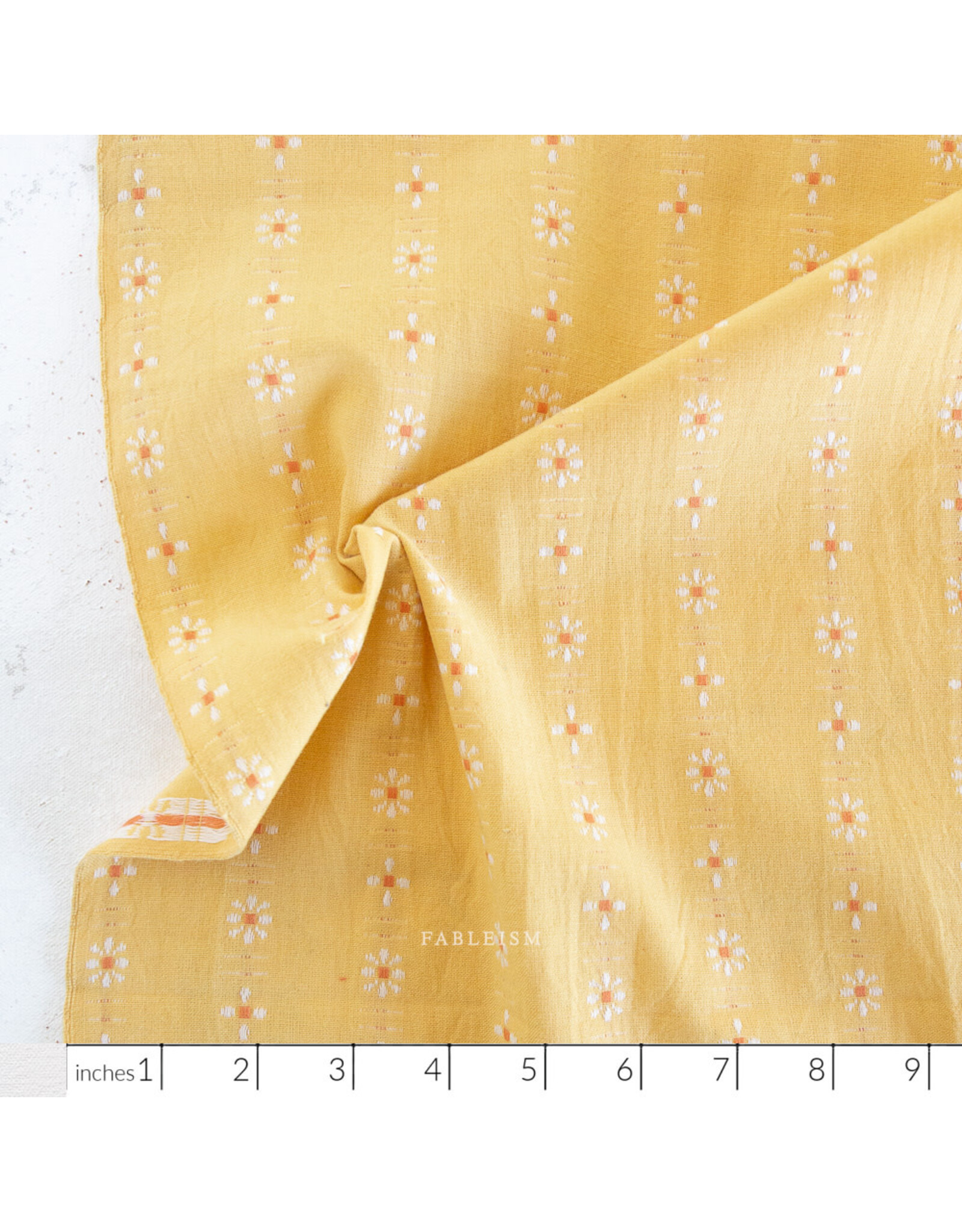Fableism Forest Forage, Daisies in Buttercup, Fabric Half-Yards