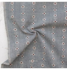 Fableism Forest Forage, Daisies in Denim, Fabric Half-Yards