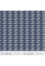 PD's Monaluna Collection Villa Sol, Little Fishies in Navy, Dinner Napkin