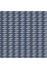Monaluna Villa Sol, Little Fishies in Navy, Fabric Half-Yards